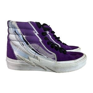 Vans SK8-Hi Purple Suede Bolt Skate Sneakers 7